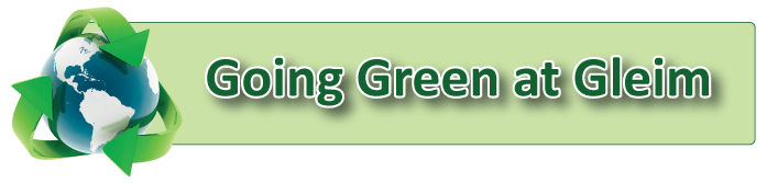 Going Green at Gleim