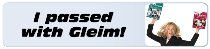 I passed with Gleim!