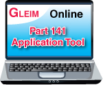 Gleim Online Part 141 Application Tool