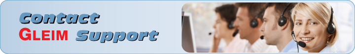 Contact Gleim Support