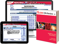CPA Auditing Review System (Book, Test Prep Online, Audio Review, Gleim Online, Practice Exam, & Simulation Wizard)