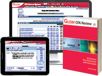 CPA Business Review System (Book, Test Prep Online, Audio Review, Gleim Online, Practice Exam, & Simulation Wizard)