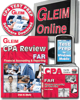CPA Financial (Book, Test Prep Software Download, Audio CDs, Gleim Online, & Test Prep for Windows Mobile)