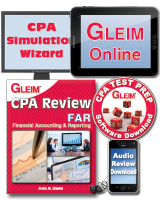 CPA Financial Review System (Book, Test Prep Software Download, Audio Review, Gleim Online, & Simulation Wizard)