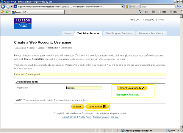 how to login to pearson vue