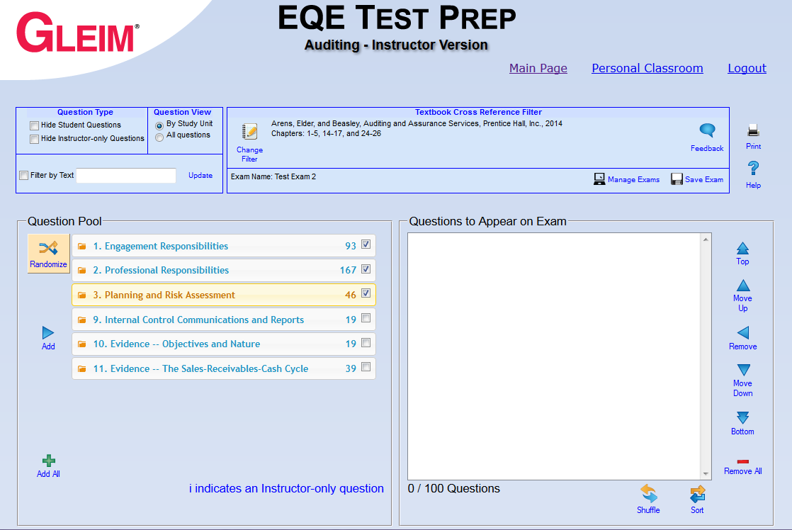 Randomize Questions