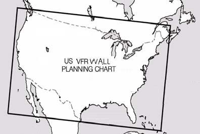 A graphic depicting the U.S. VFR wall planning chart.