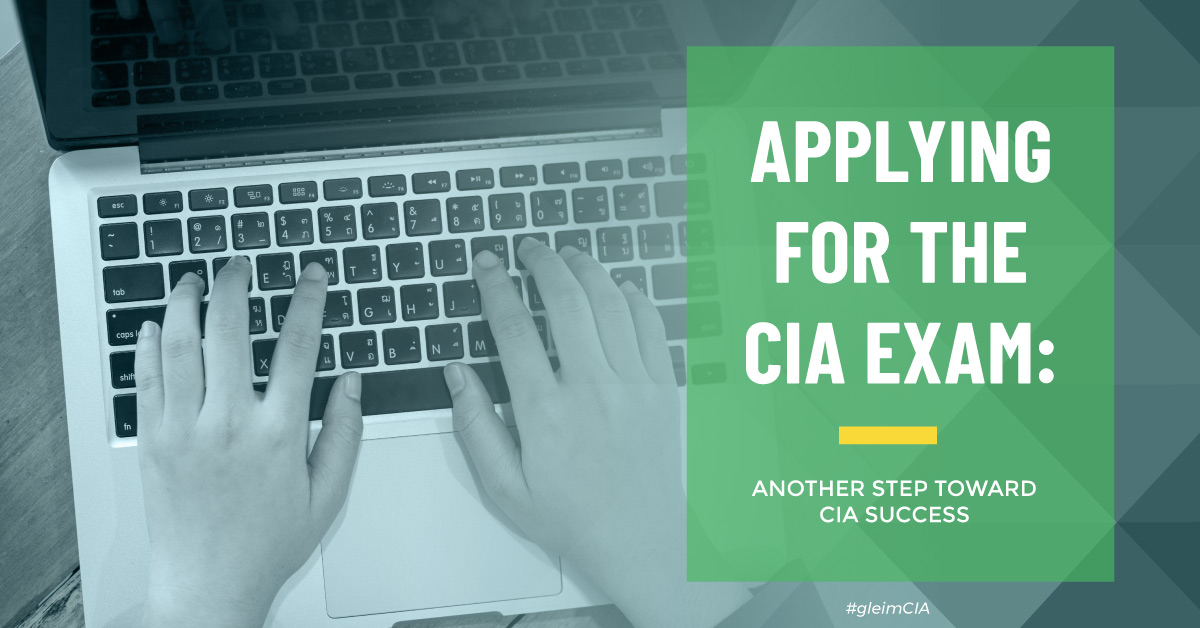 How candidates can apply for the CIA exam