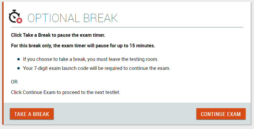 15 minutes break