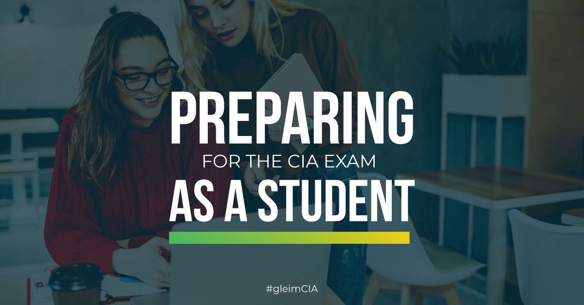 Preparing for the CIA exam as a student