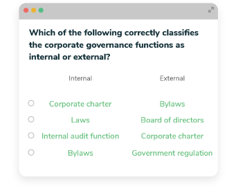 Example question with multiple variables found on the CIA exam parts