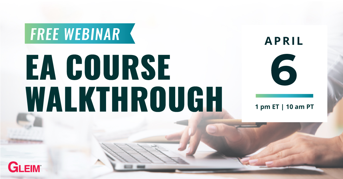 Free Webinar | EA Course Walkthrough | April 6