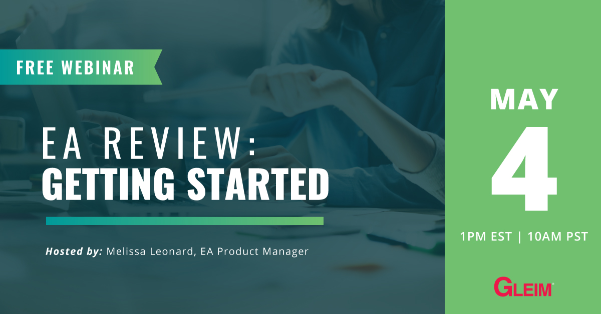 Free Webinar | EA Review: Getting Started | May 4