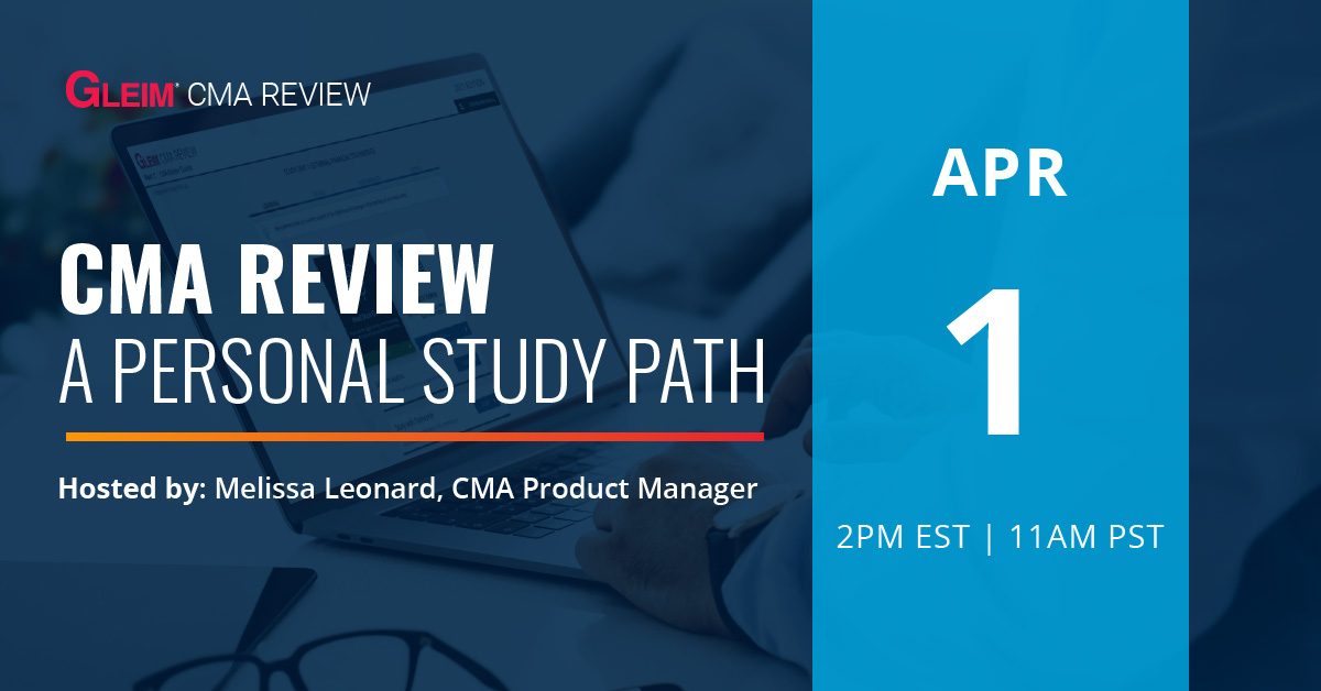 CMA Review A Personal Study Path | April 1
