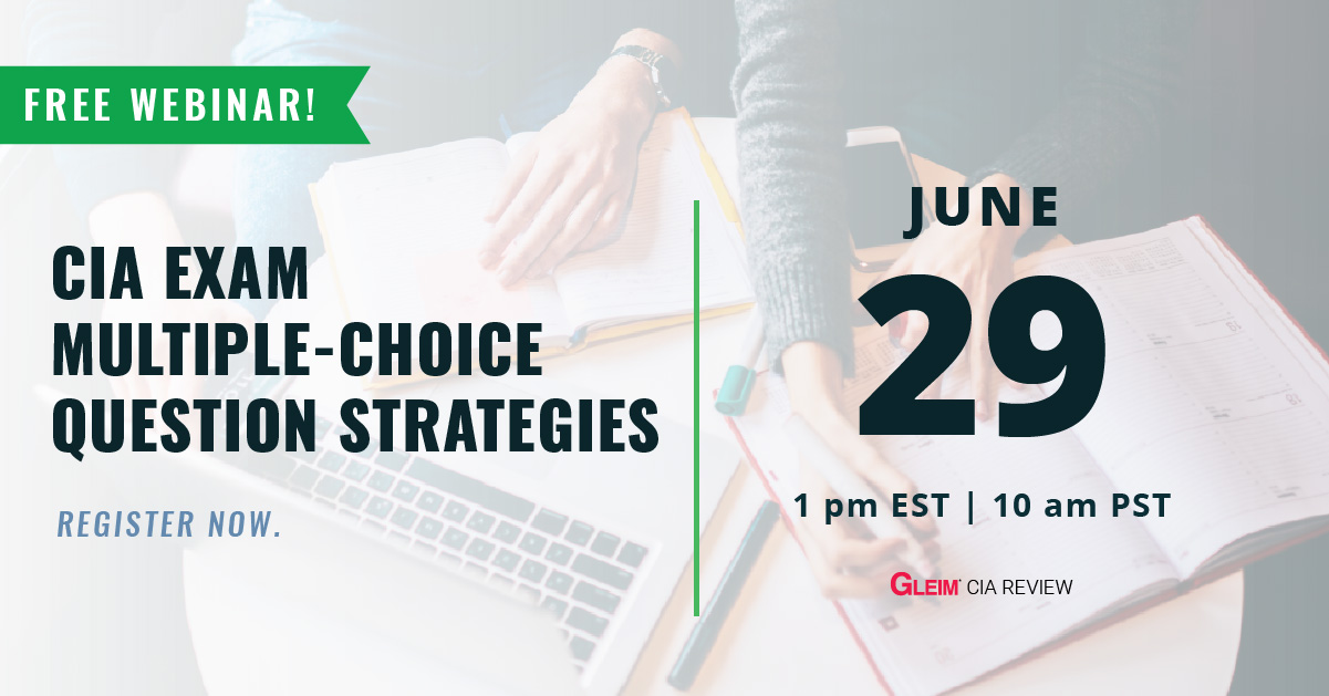 Free Webinar | CIA Exam Multiple-Choice Question Strategies | Register Now | June 29