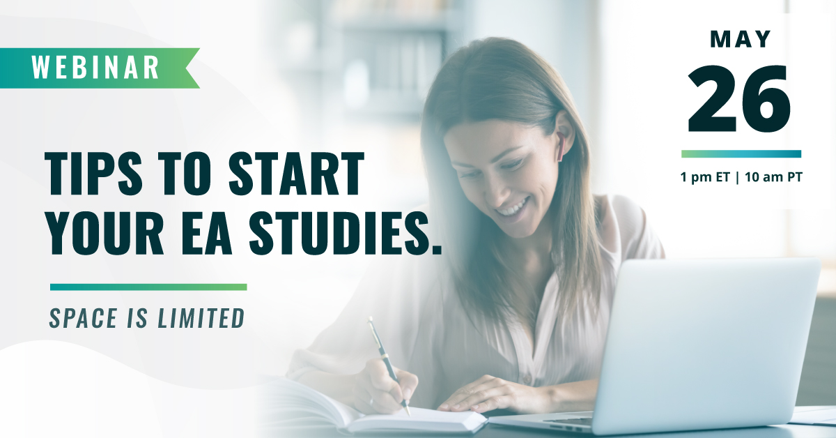 Webinar | Tips to Start Your EA Studies | Space is Limited | May 26