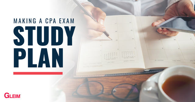 Making a CPA Exam study plan.