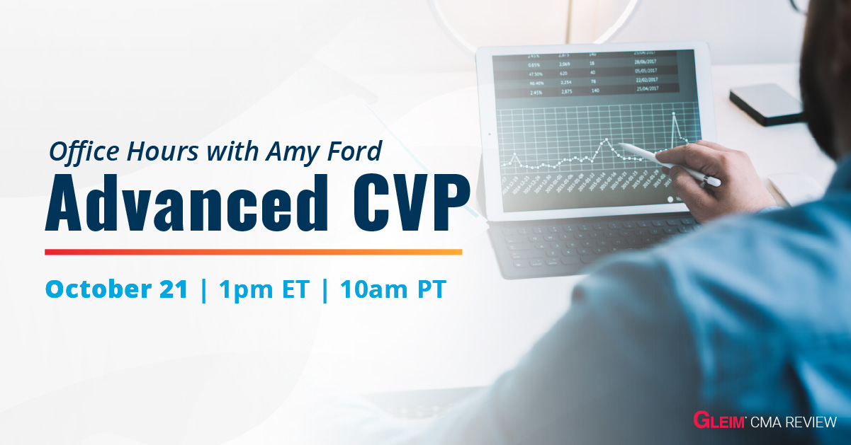 Office Hours with Amy Ford | Advanced CVP | Oct 21 | 1pm ET