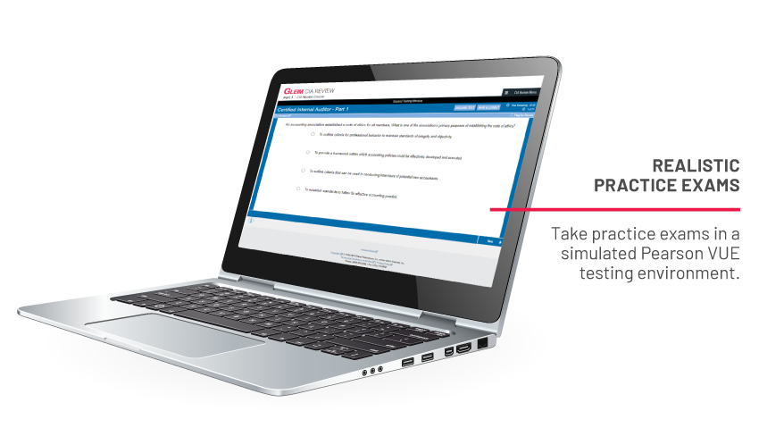 Realistic Practice Exams - Take practice exams in a simulated Pearson VUE testing environment.