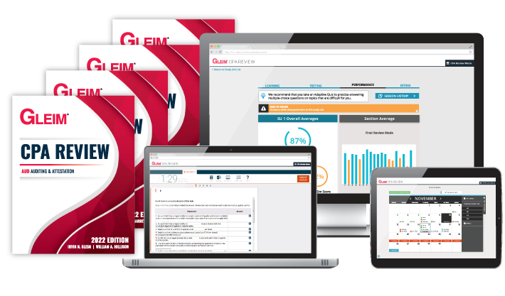 Gleim CPA Traditional Review System Set