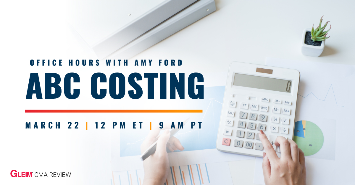 Office Hours with Amy Ford | ABC Costing | March 22 | 12 pm ET 9 am PT