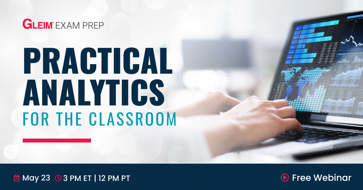 Practical Analytics for the Classroom | May 23 | 3 pm ET 12 pm PT