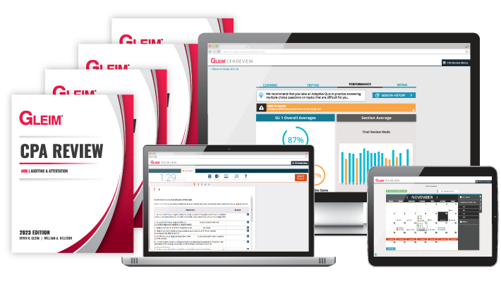 Gleim CPA Traditional Review System Set