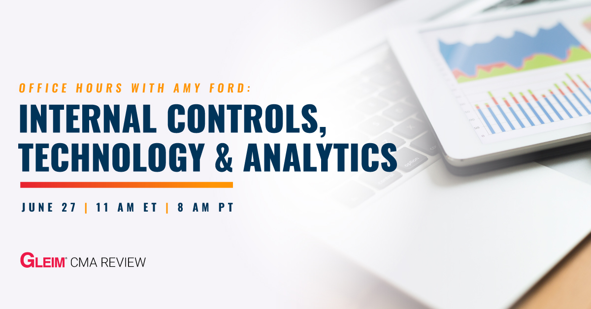 Office Hours with Amy Ford | Internal Controls, Technology & Analytics | June 27 | 11 am ET | 8 am PT