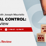 Free Webinar | Office Hours with Joseph Mauriello, Internal Control: An Overview | September 13th, 3 pm ET, 12 pm PT | Gleim CIA Review