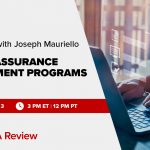 Free Webinar | Office Hours with Joseph Mauriello: Quality Assurance Improvement Programs (QAIP) | December 13th, 3 PM ET, 12 PM PT | Gleim CIA Review