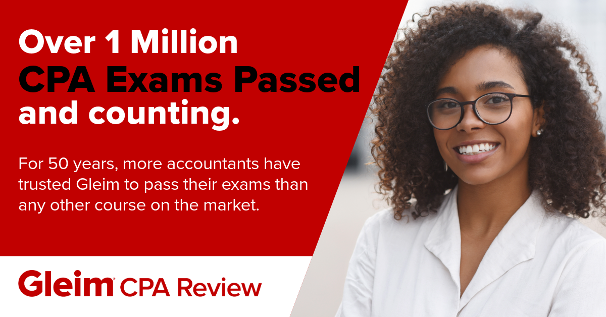 Over 1 Million CPA Exams Passed and counting. For 50 years, more accountants have trusted Gleim to pass their exams than any other course on the market. Gleim CMA Review