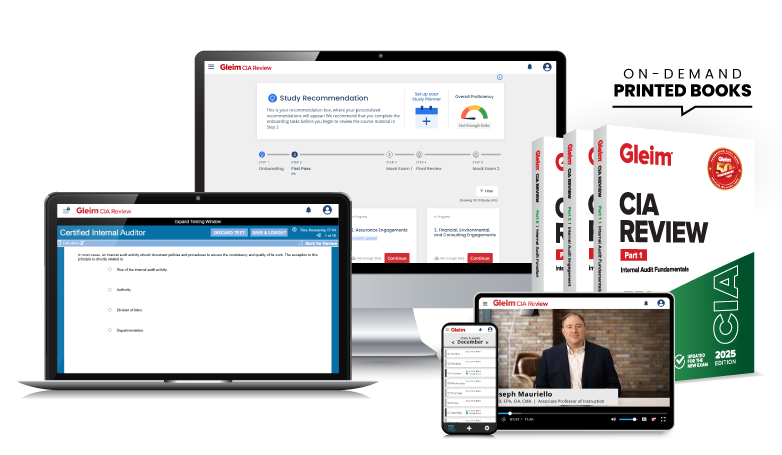 CIA Premium set showing the interface and books. Printed books on demand.