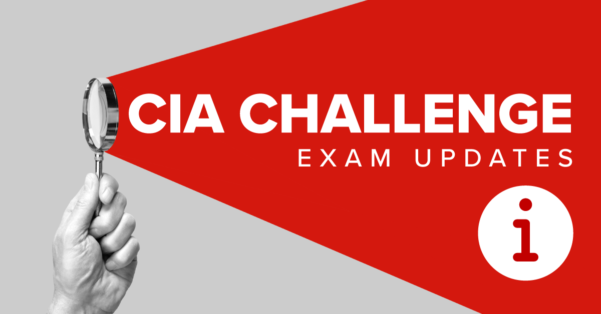 CIA Challenge Exam Updates